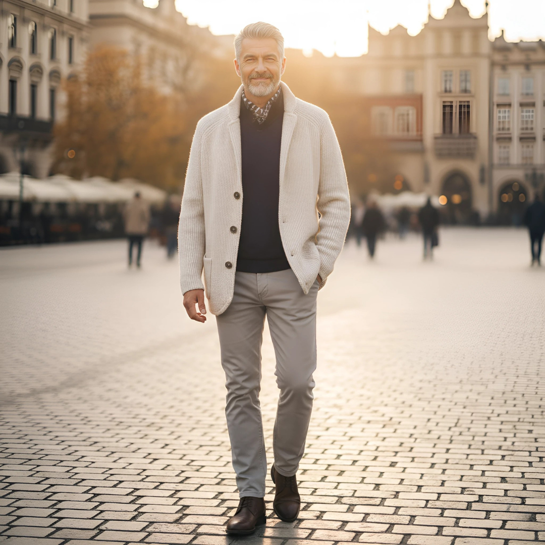 Felikso™ | Le cardigan masculin à l’élégance intemporelle