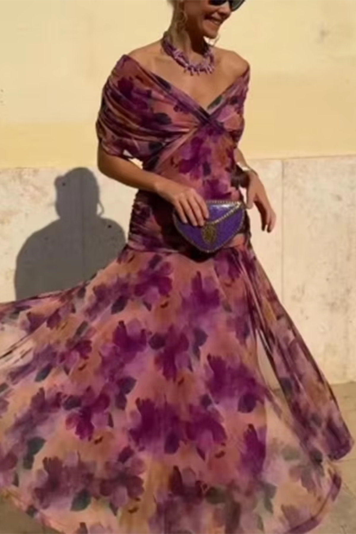 Louisa | Robe Maxi de Fête Élégante à Col V