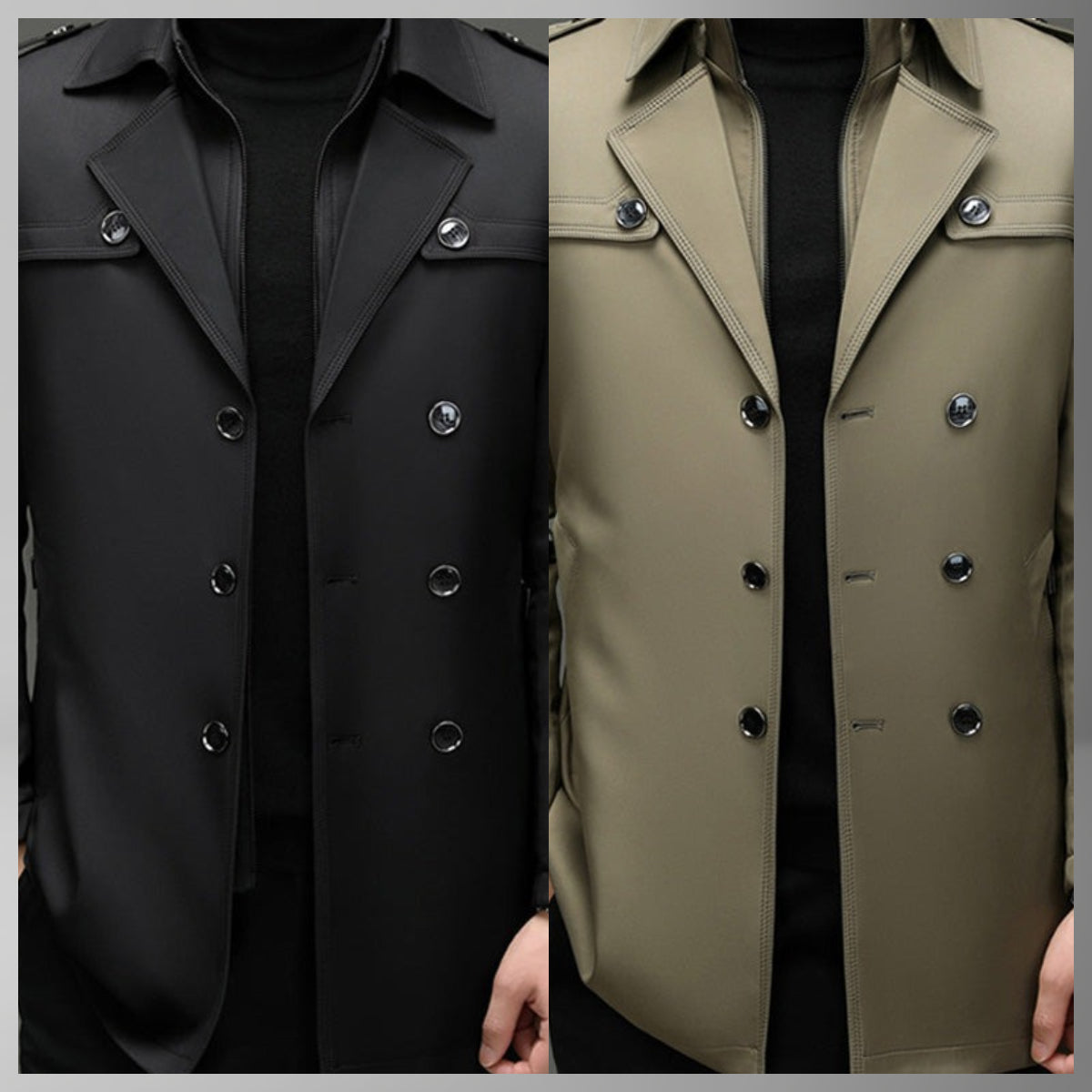 ✨ Fin d’Année, Petits Prix & Grandes Émotions !🔥Trench-coat mi-long pour homme avec doublure amovible