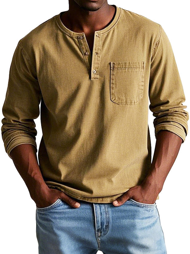 Essence  | Camicia Vintage a Maniche Lunghe