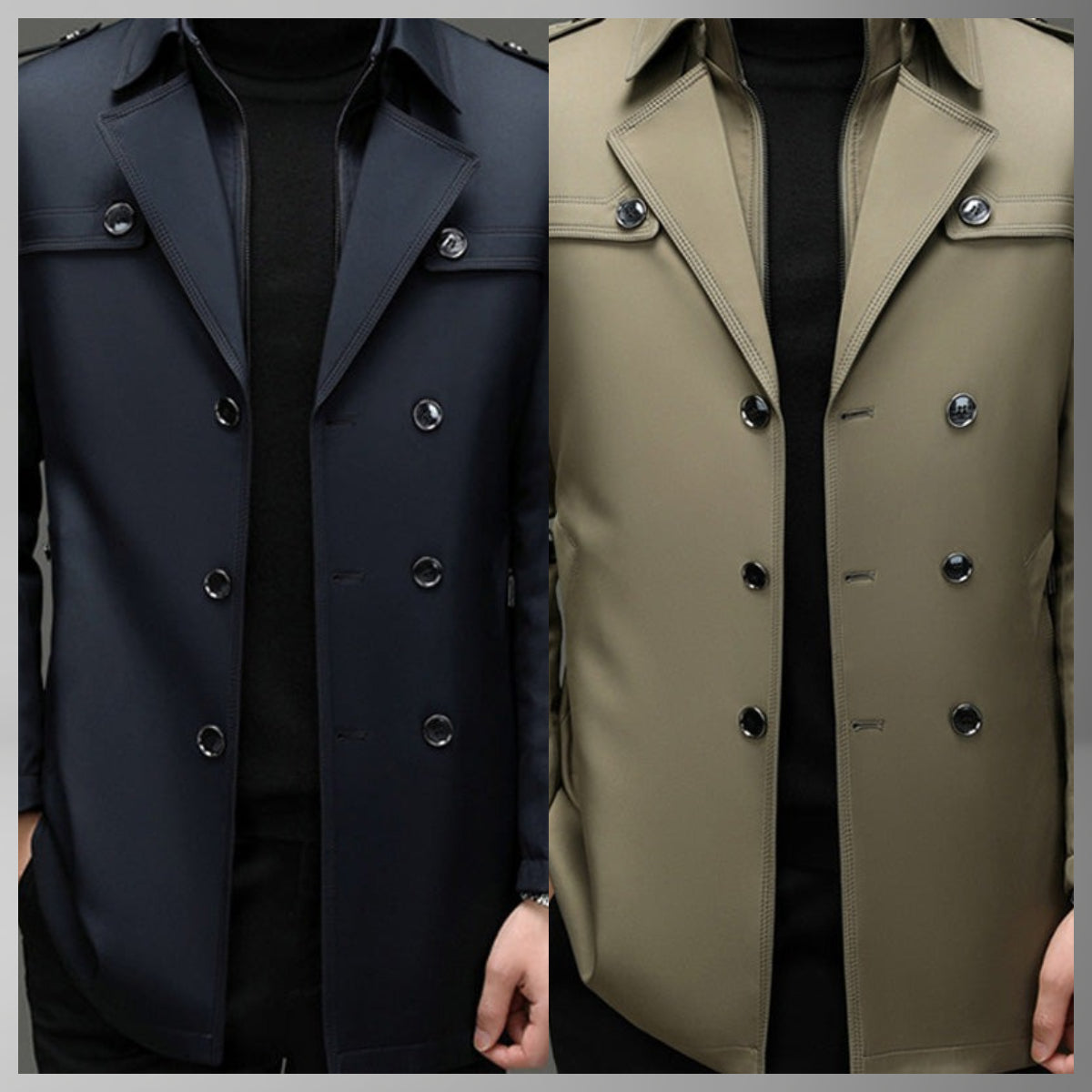 ✨ Fin d’Année, Petits Prix & Grandes Émotions !🔥Trench-coat mi-long pour homme avec doublure amovible