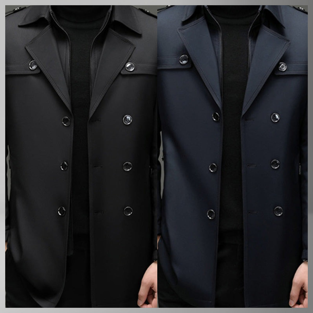 ✨ Fin d’Année, Petits Prix & Grandes Émotions !🔥Trench-coat mi-long pour homme avec doublure amovible
