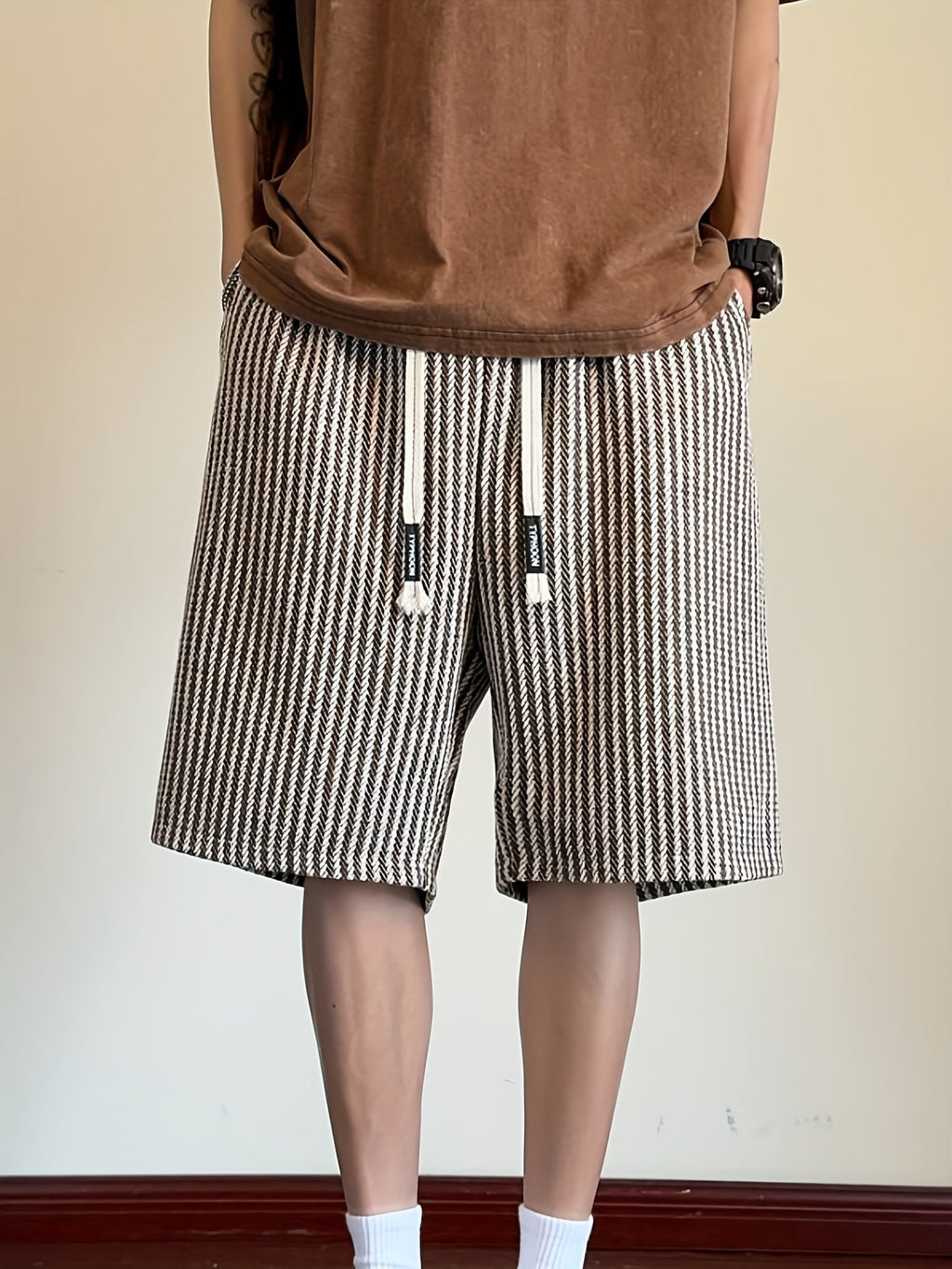 Mancini - Pantaloni corti casual a righe