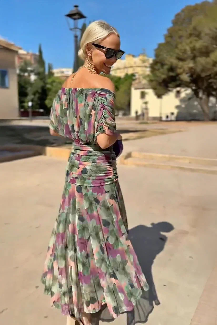 Louisa | Robe Maxi de Fête Élégante à Col V