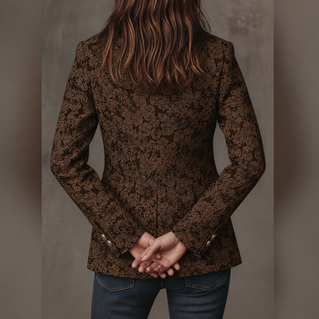 Loretta | Blazer Jacquard in Cashmere Aderente