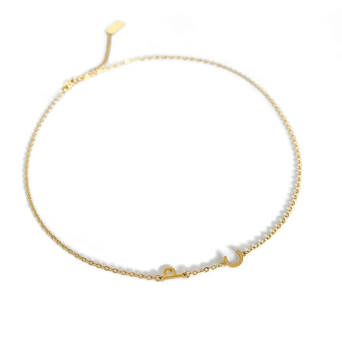Collana Personalizzata con le Iniziali Laterali