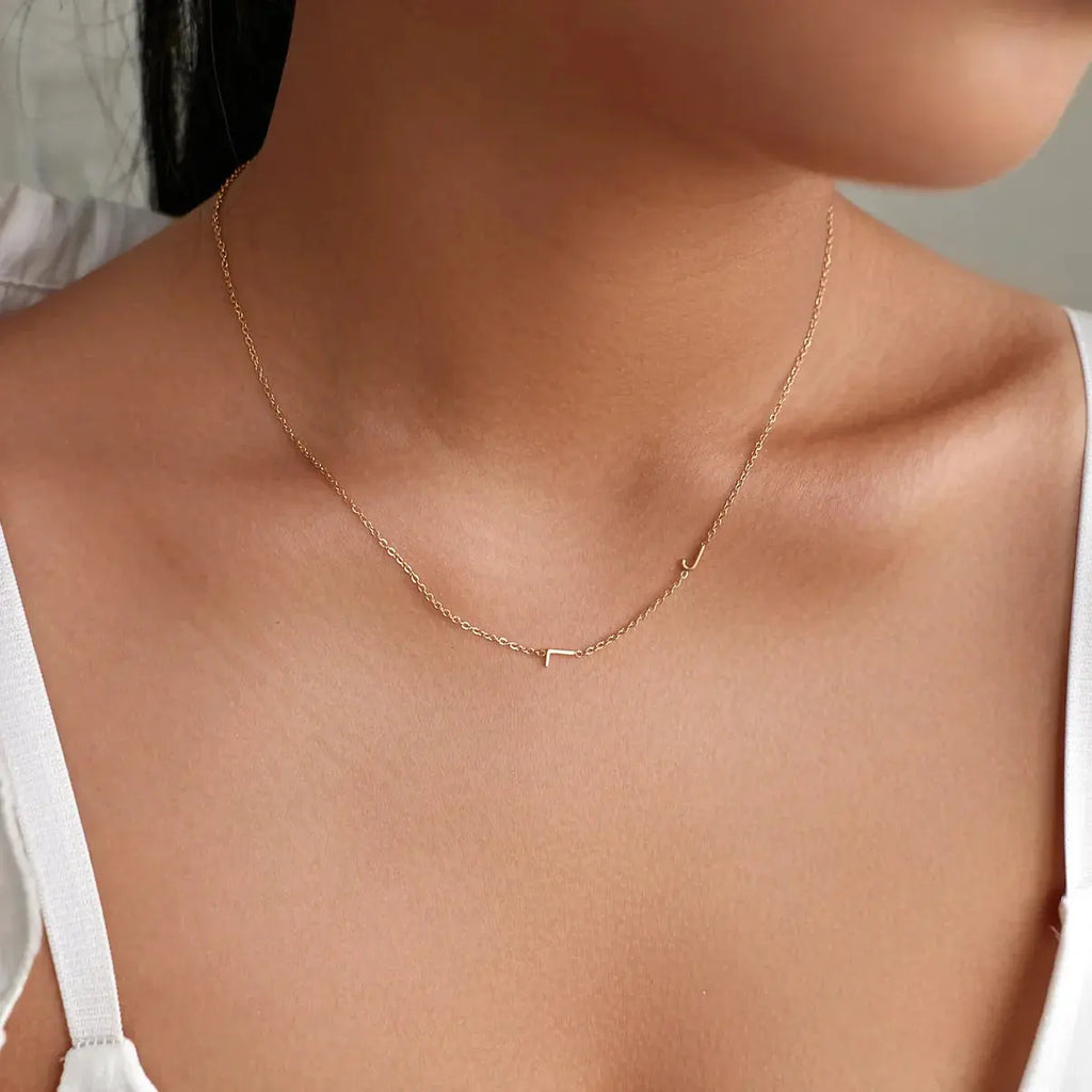 Collana Personalizzata con le Iniziali Laterali