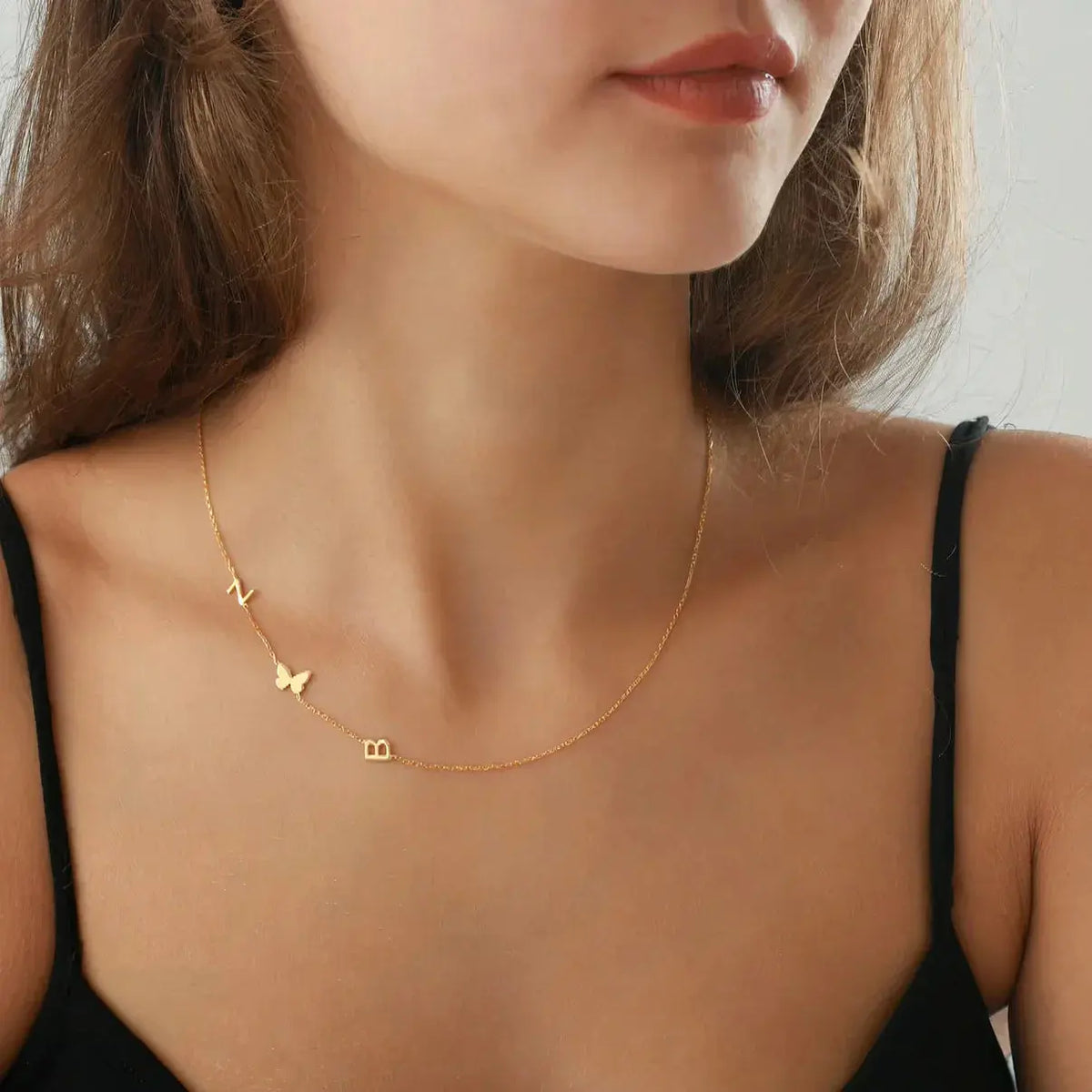 Collana Personalizzata con le Iniziali Laterali