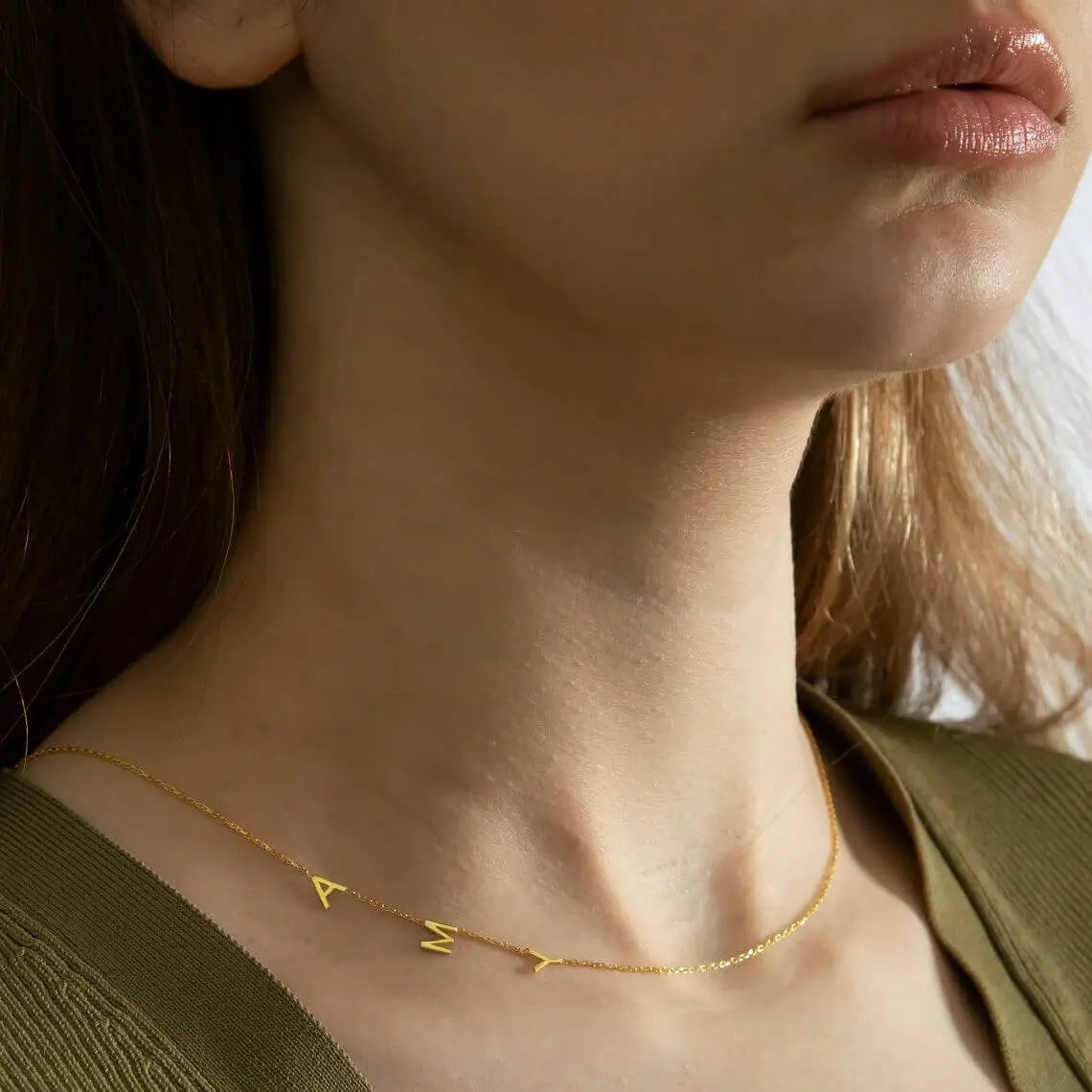 Collana Personalizzata con le Iniziali Laterali