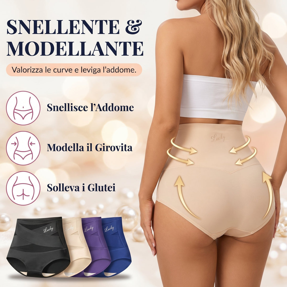 Slip Modellante Vita Alta — Controllo Addome Senza Cuciture