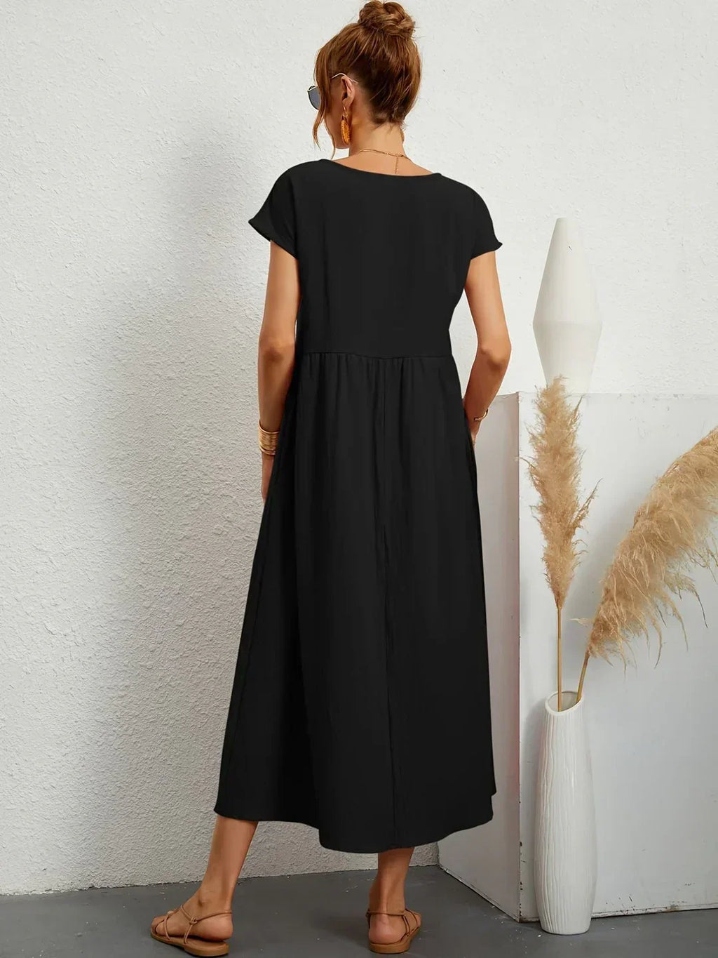 Gabrielle™ — Robe midi fluide élégance intemporelle
