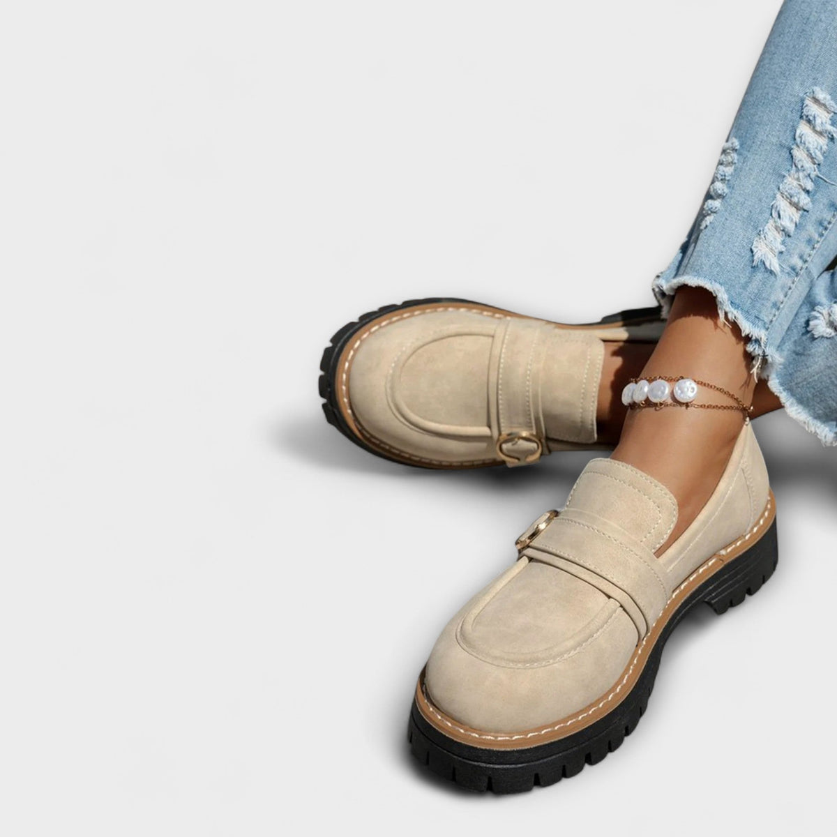 Lora™ | Mocassins Casual à Bout Rond