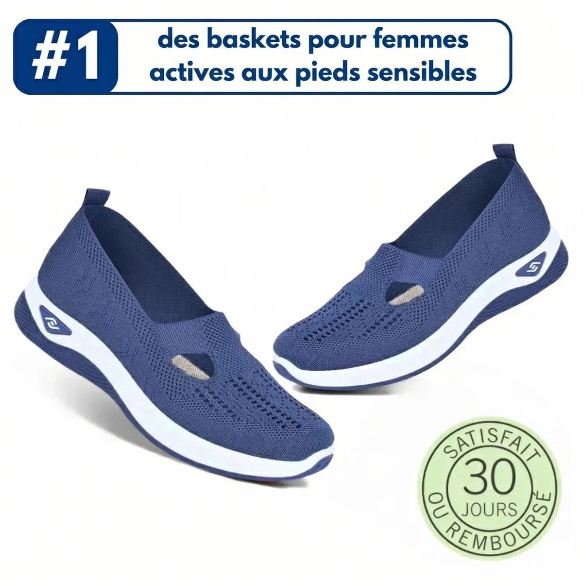 ErgoStepia™ - Baskets à confort orthopédique pour femme