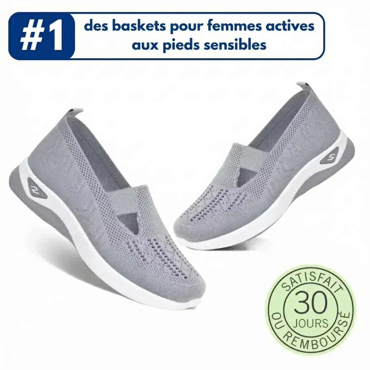 ErgoStepia™ - Baskets à confort orthopédique pour femme