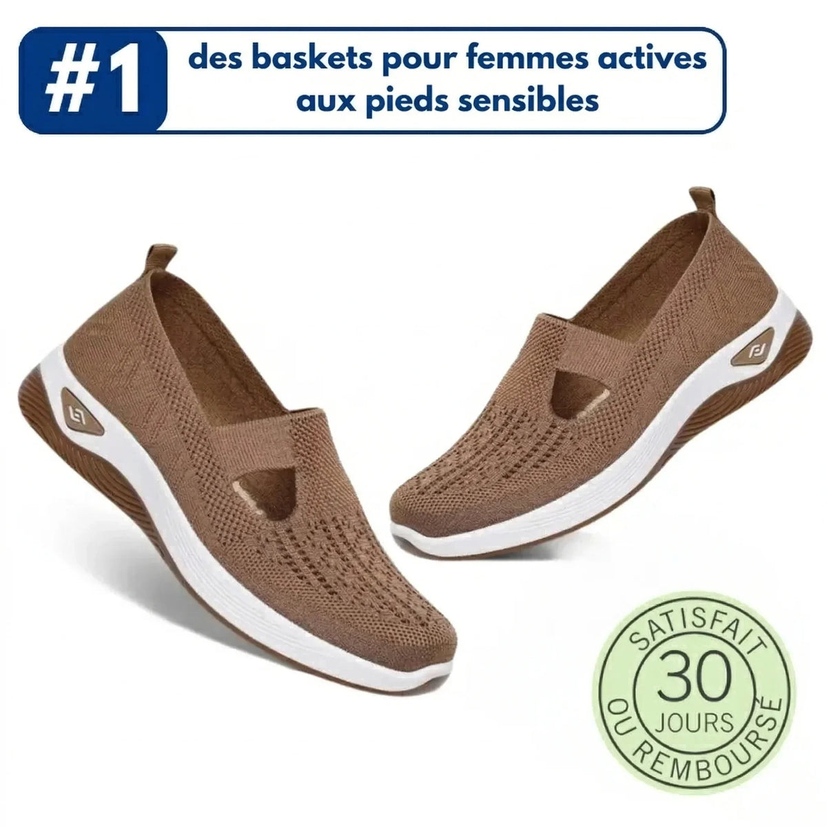 ErgoStepia™ - Baskets à confort orthopédique pour femme