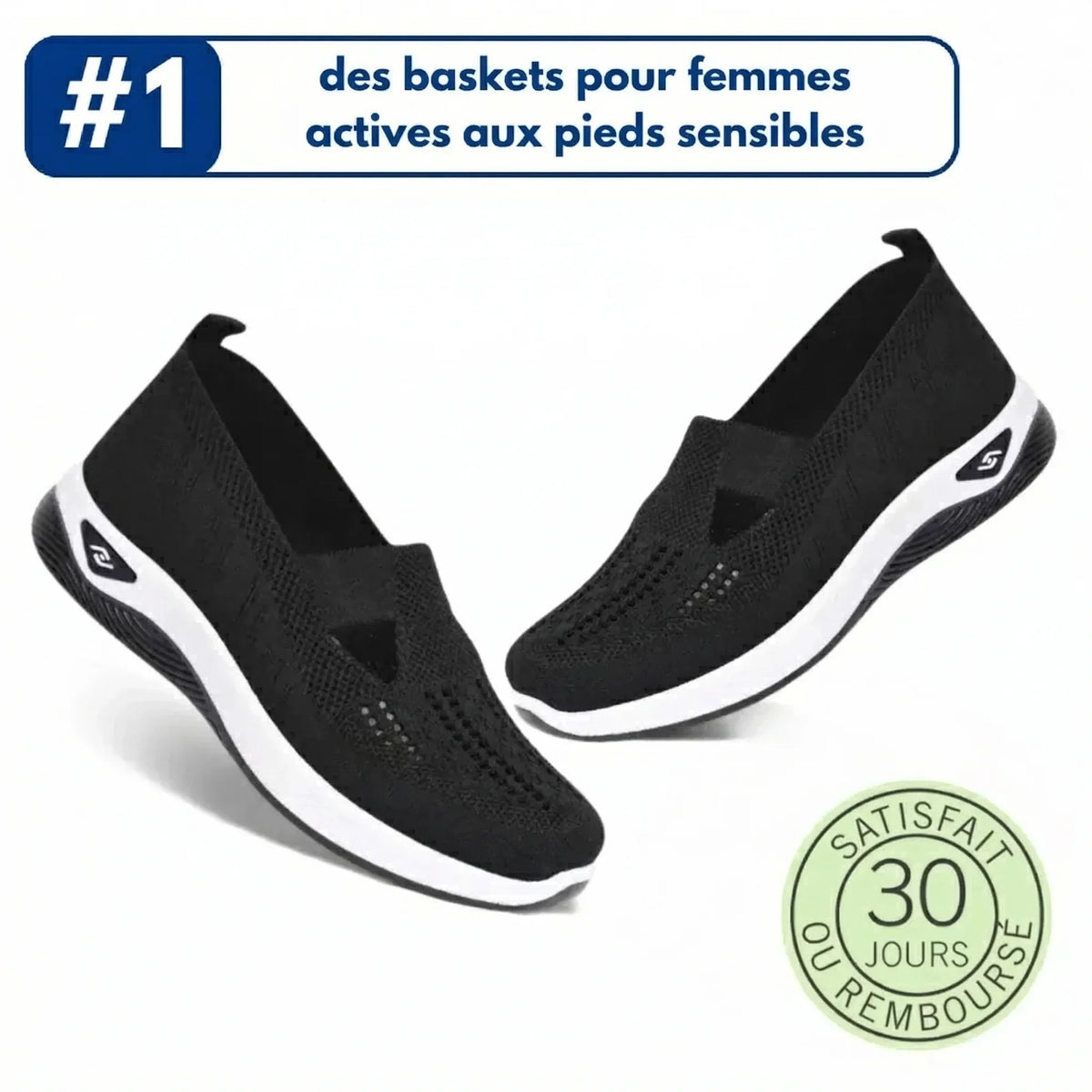 ErgoStepia™ - Baskets à confort orthopédique pour femme