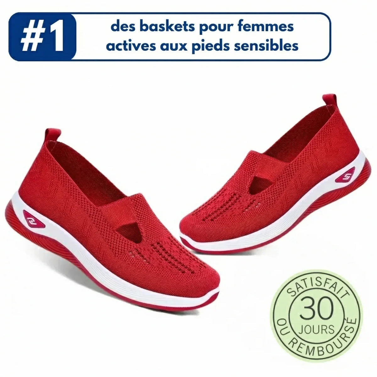 ErgoStepia™ - Baskets à confort orthopédique pour femme