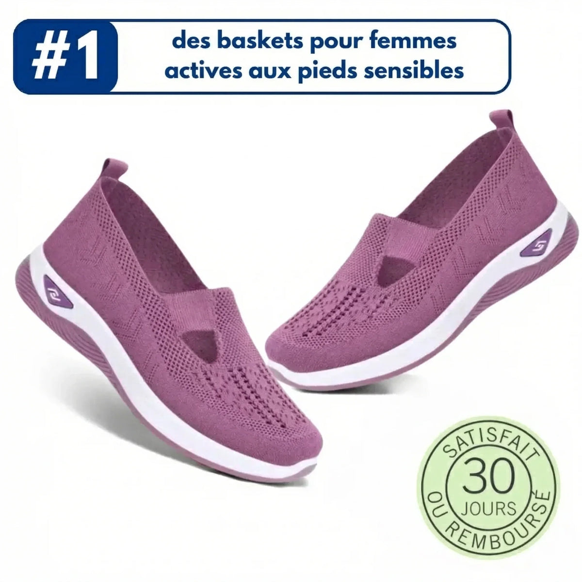 ErgoStepia™ - Baskets à confort orthopédique pour femme