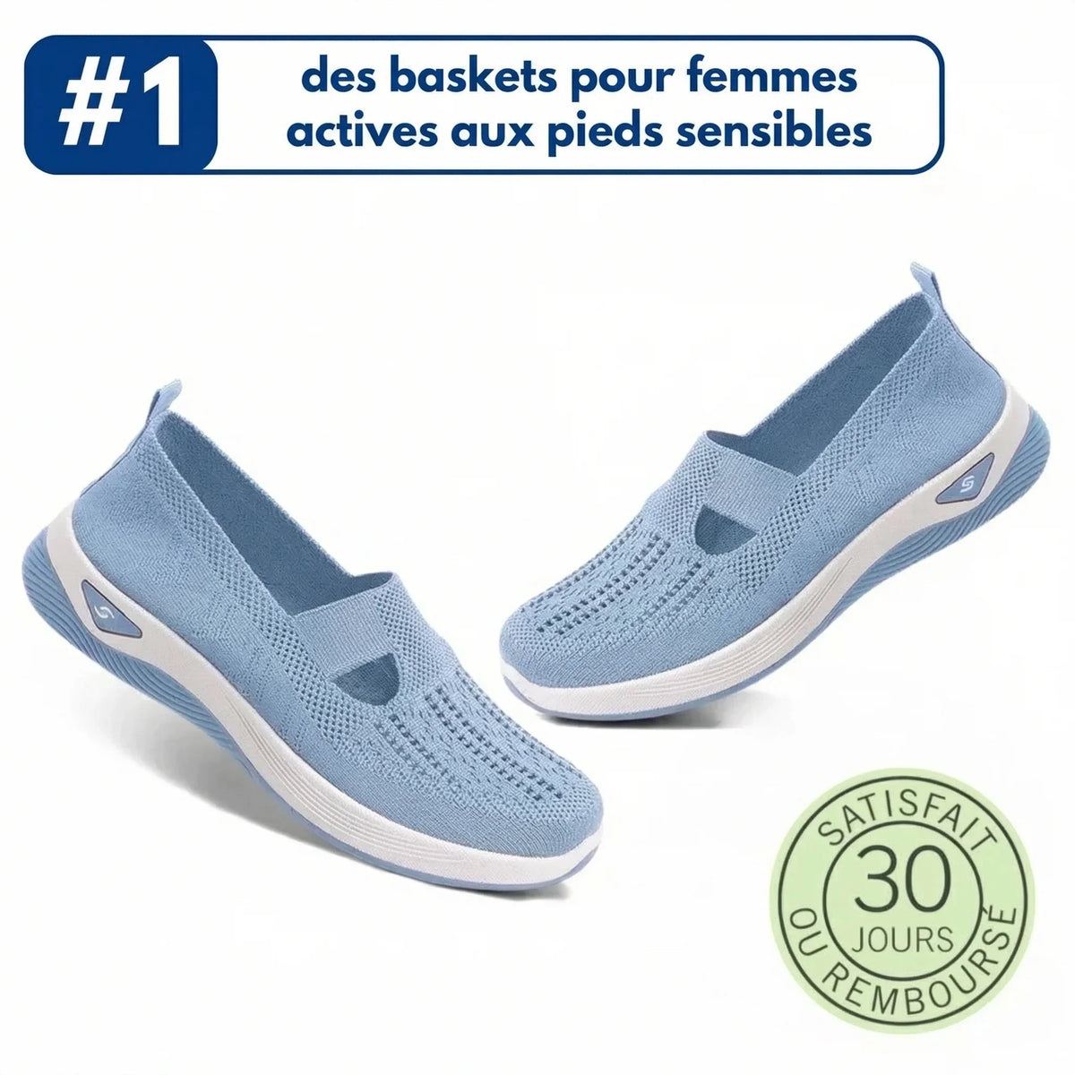 ErgoStepia™ - Baskets à confort orthopédique pour femme