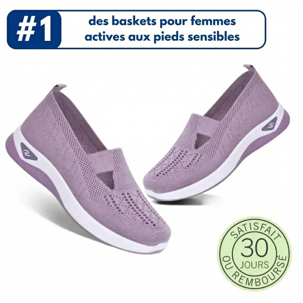 ErgoStepia™ - Baskets à confort orthopédique pour femme