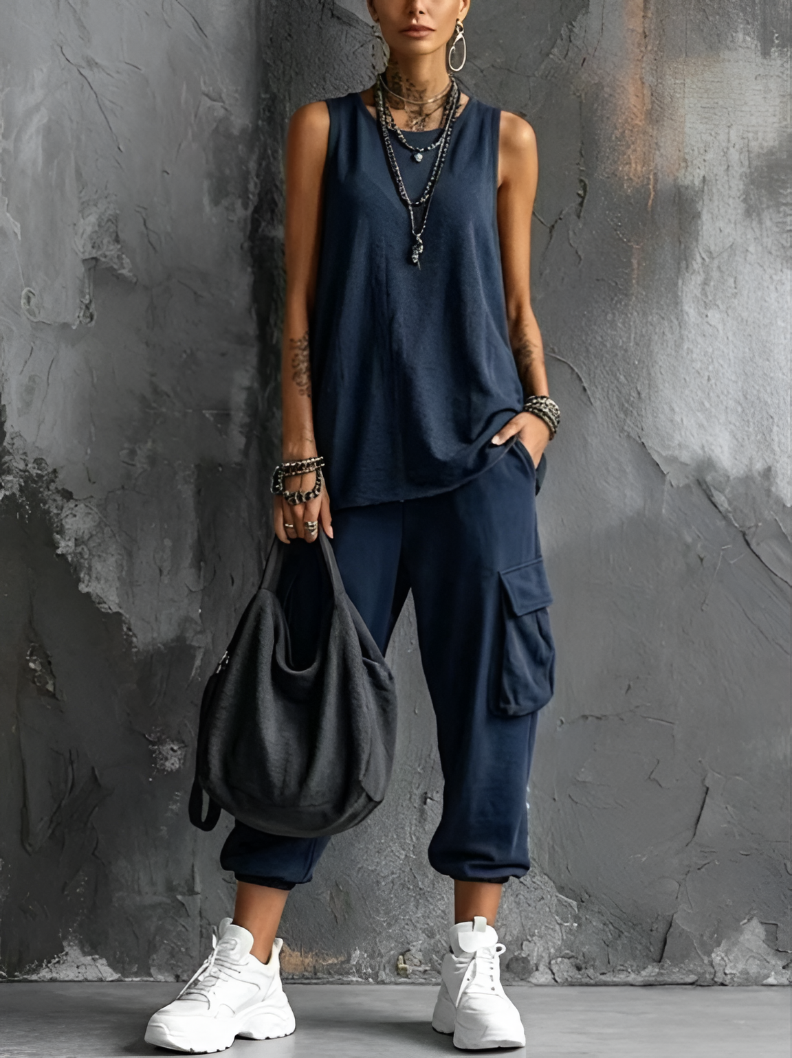 Bella | Completo Casual Morbido con Tasche