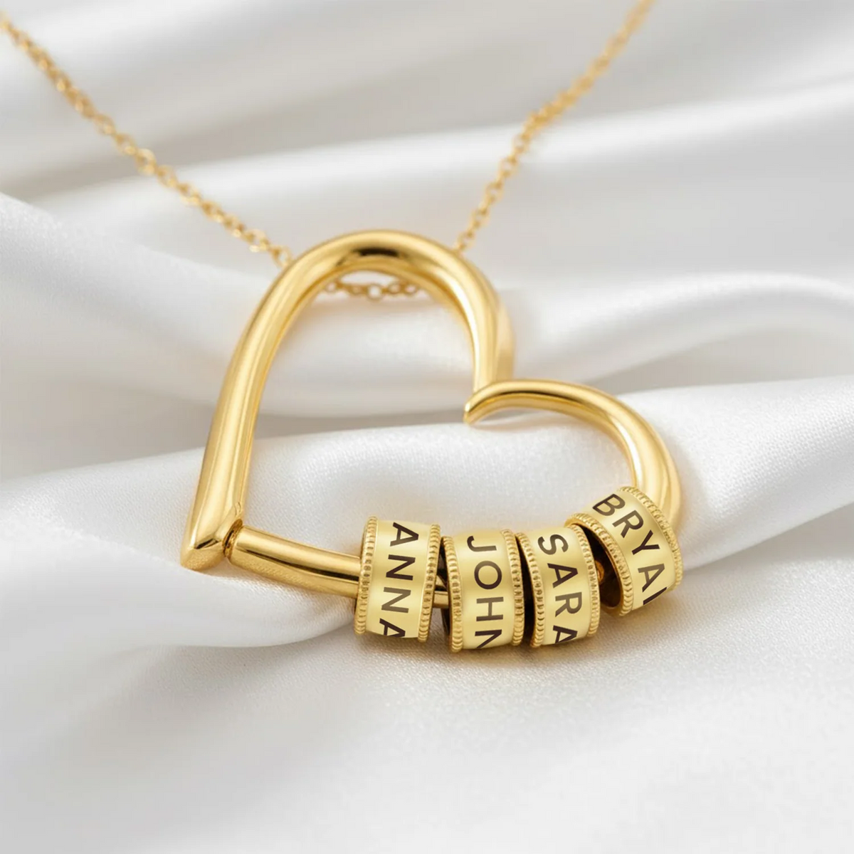 Collana Incisa "Cuore della Famiglia"