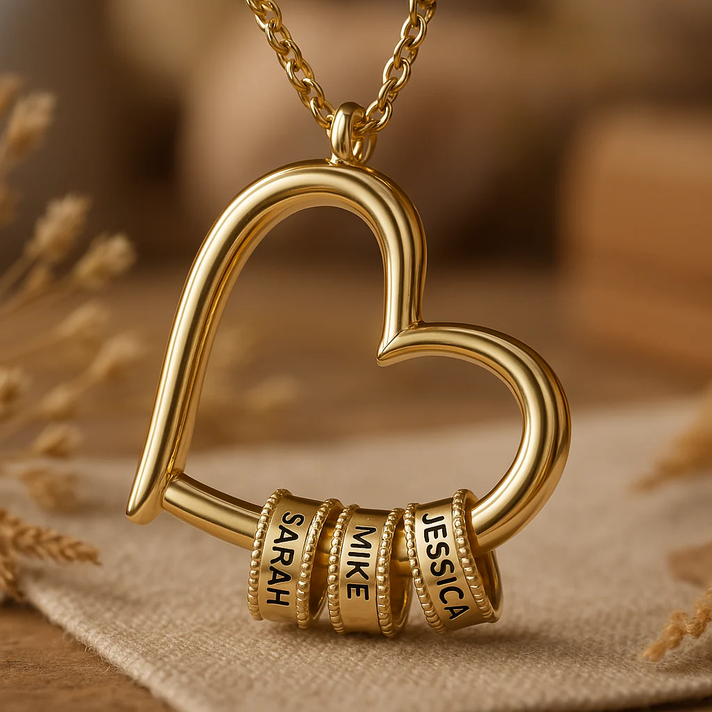 Collana Incisa "Cuore della Famiglia"