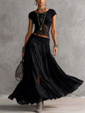 Giulia | Top Pizzo Nero Gonna Maxi