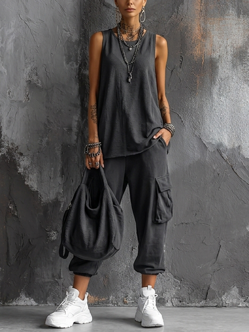 Bella | Completo Casual Morbido con Tasche