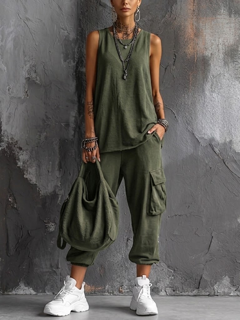 Bella | Completo Casual Morbido con Tasche