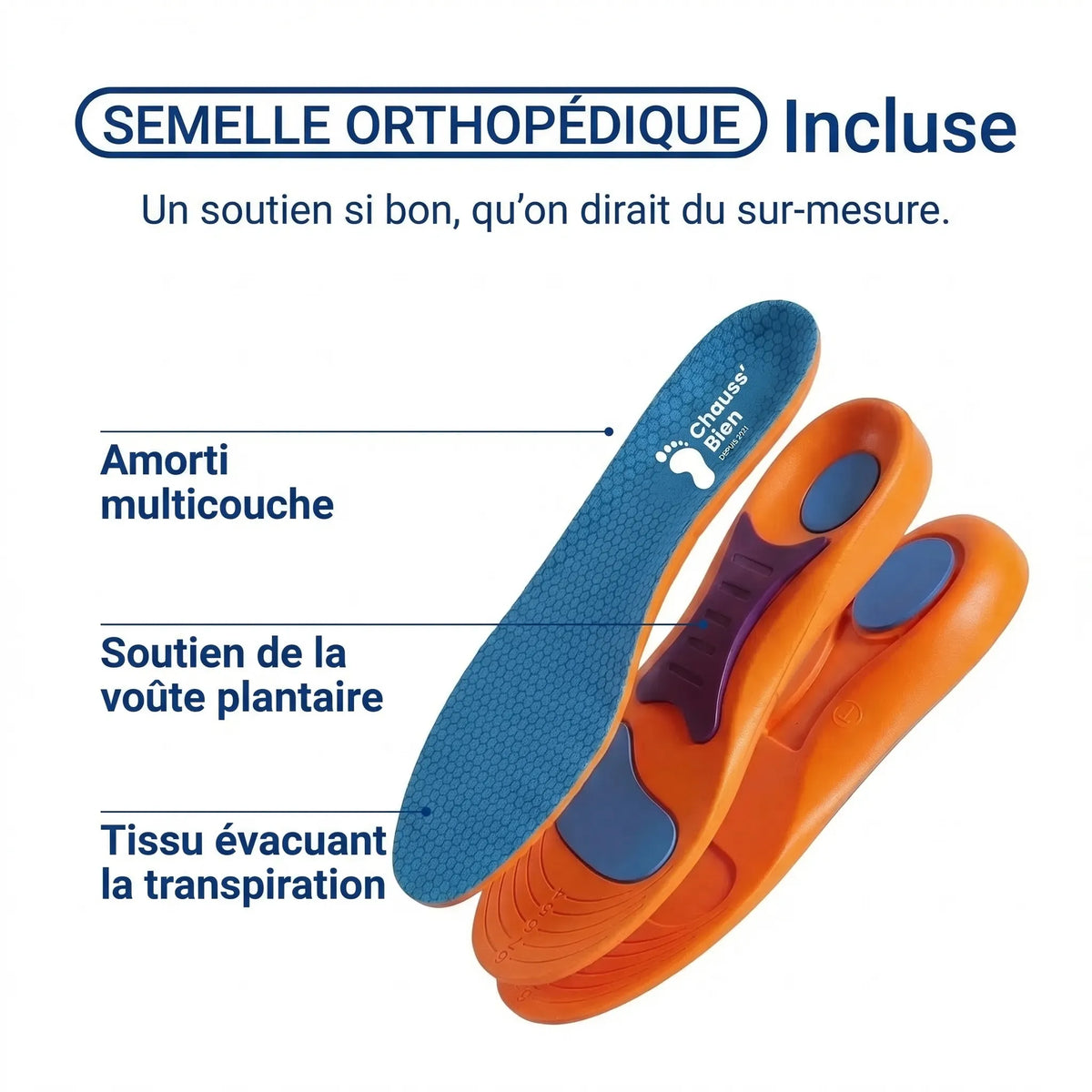 TrekPro™ - Chaussures de marche à confort orthopédique homme
