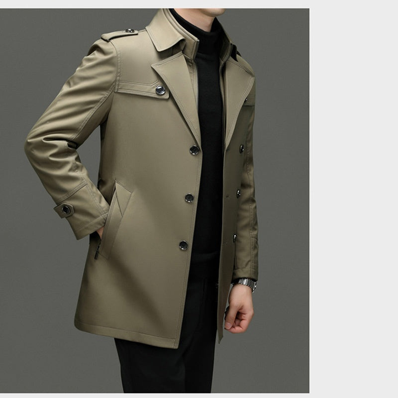 ✨ Fin d’Année, Petits Prix & Grandes Émotions !🔥Trench-coat mi-long pour homme avec doublure amovible
