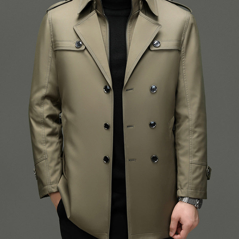 ✨ Fin d’Année, Petits Prix & Grandes Émotions !🔥Trench-coat mi-long pour homme avec doublure amovible