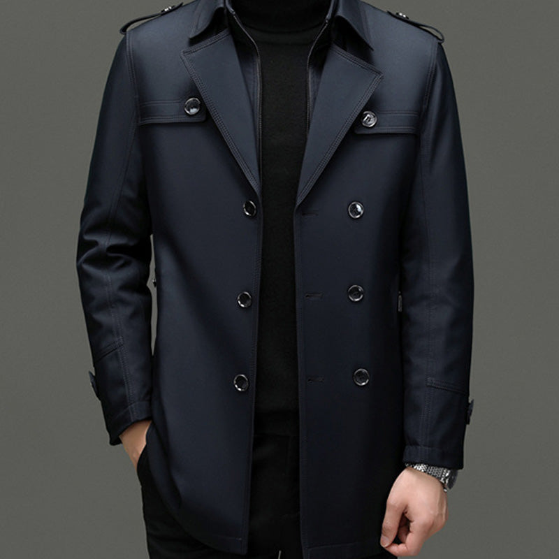 ✨ Fin d’Année, Petits Prix & Grandes Émotions !🔥Trench-coat mi-long pour homme avec doublure amovible