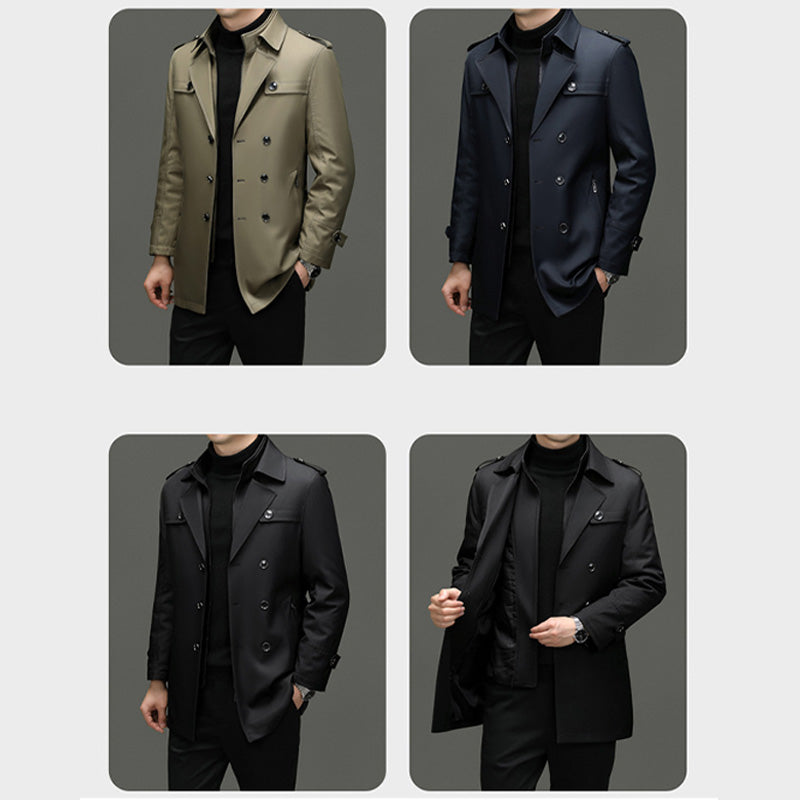 ✨ Fin d’Année, Petits Prix & Grandes Émotions !🔥Trench-coat mi-long pour homme avec doublure amovible
